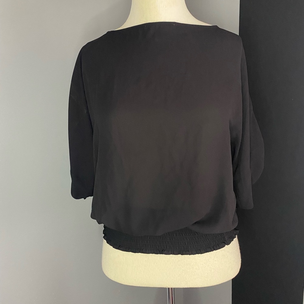 COPY - Michael Kors smock waist black top